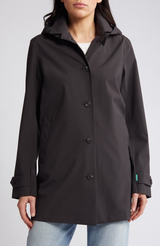 Shop Save The Duck April Hooded Jacket In Black
