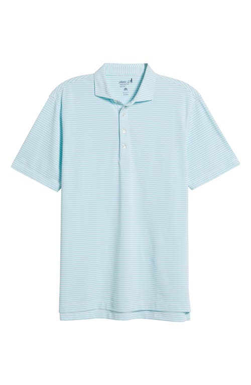 Johnnie-o Stetsons Stripe Performance Polo In Tarpon