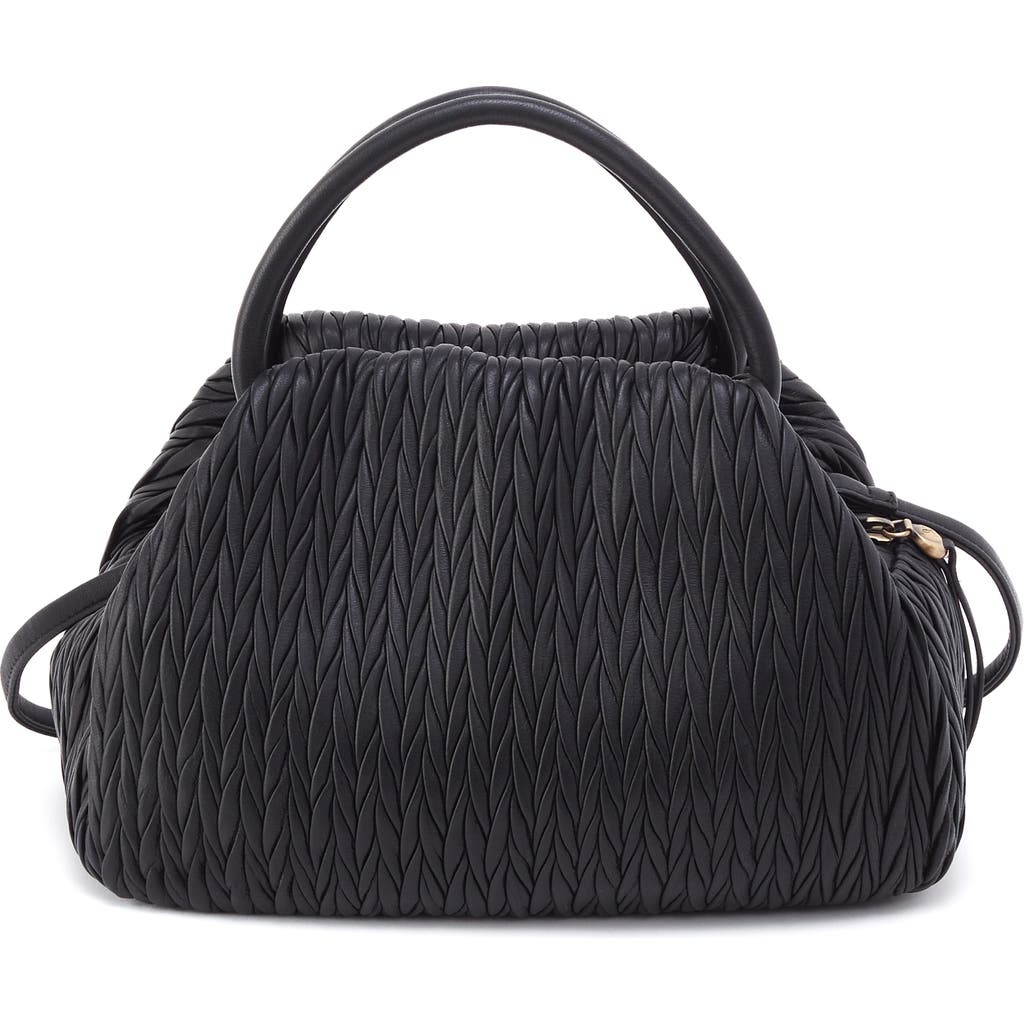 Hobo Darling Leather Top Handle Bag In Black