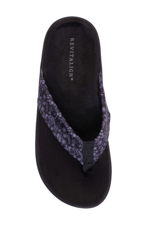Revitalign Euphoria Flip Flop In Black