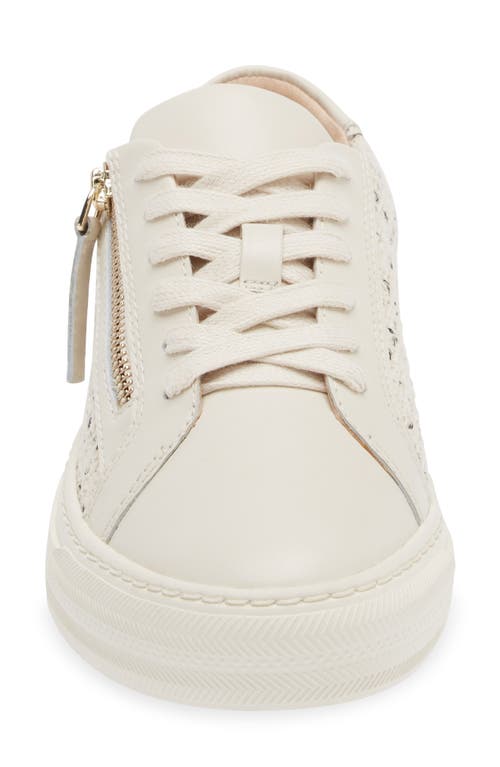 Frankie4 Billie Zip Sneaker In Chalk/tweed