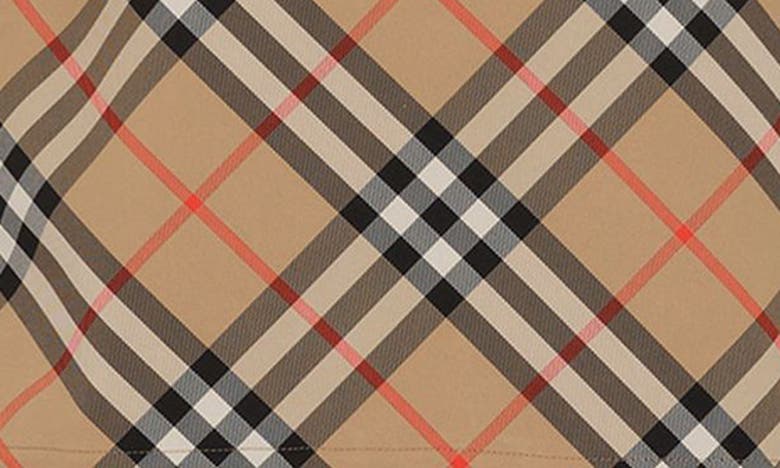 Burberry Waisted Check Hooded Jacket In Sand Ip Check