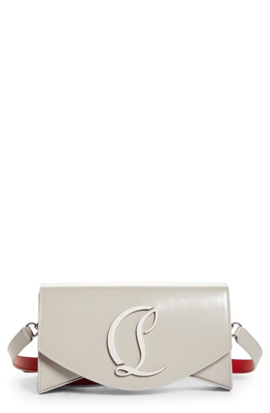 Christian Louboutin Large Loubi54 Leather Crossbody Clutch In Goose/ Goose