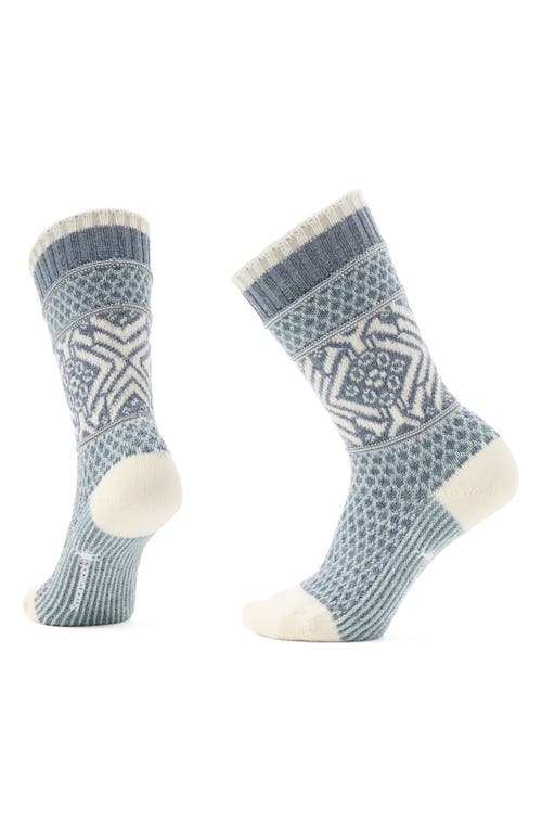 SMARTWOOL SMARTWOOL EVERYDAY POPCORN SNOWFLAKE MERINO WOOL BLEND CREW SOCKS