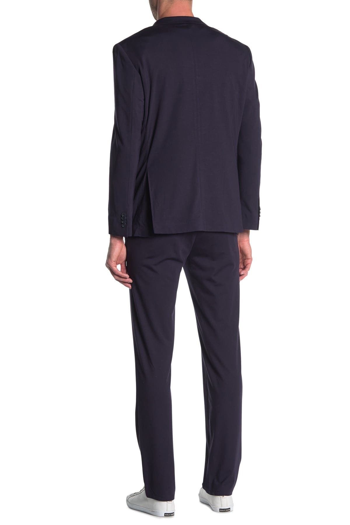 Kenneth Cole New York Mens 2 Button Slim Fit Suit with Hemmed Pant