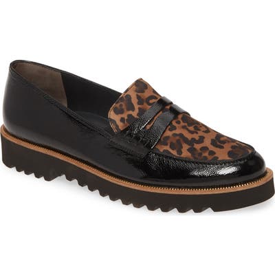 Paul Green Carrie Platform Loafer, US / 6.5UK - Black