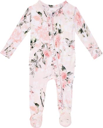 Posh Peanut Floral Ruffle Romper sz 12-18m – Me 'n Mommy To Be