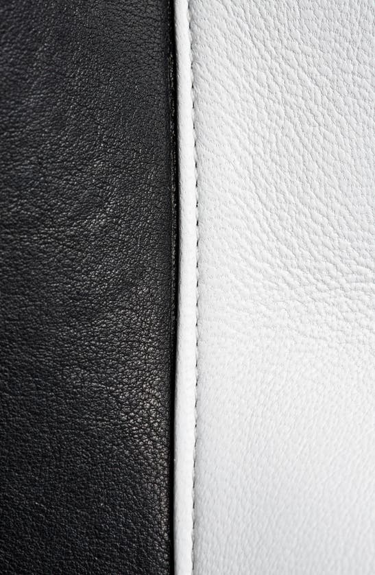 Shop Raina Leather Corset Belt In Black/ White Snake
