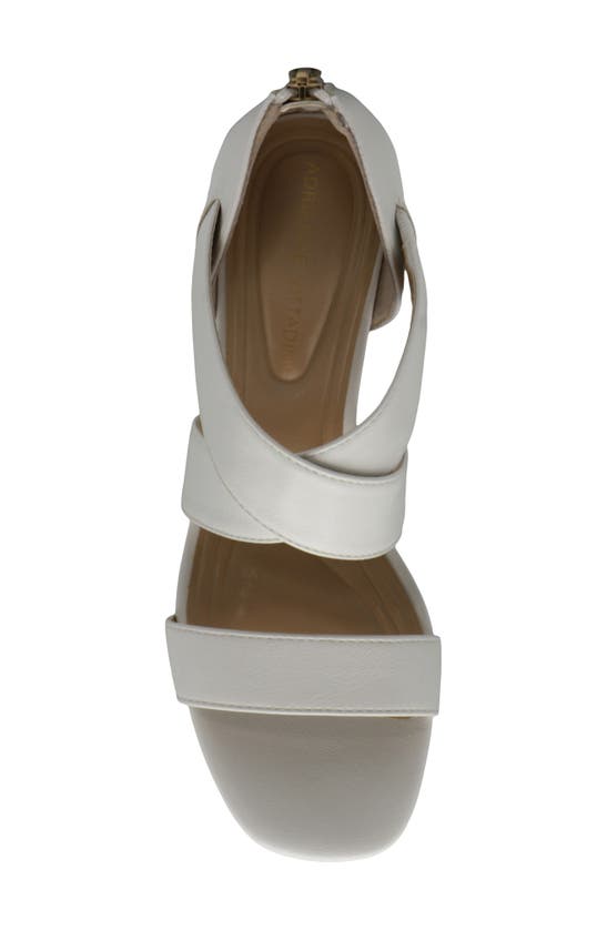 Shop Adrienne Vittadini Astoric Sandal In White