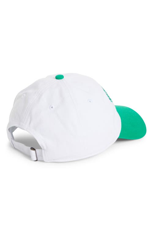 Shop Sporty And Rich Sporty & Rich Wellness Club Embroidered Baseball Cap In White