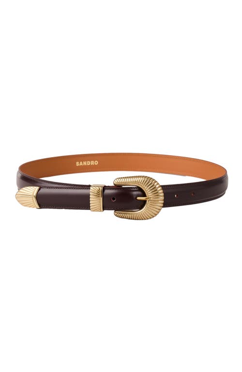 SANDRO SANDRO LEATHER BELT