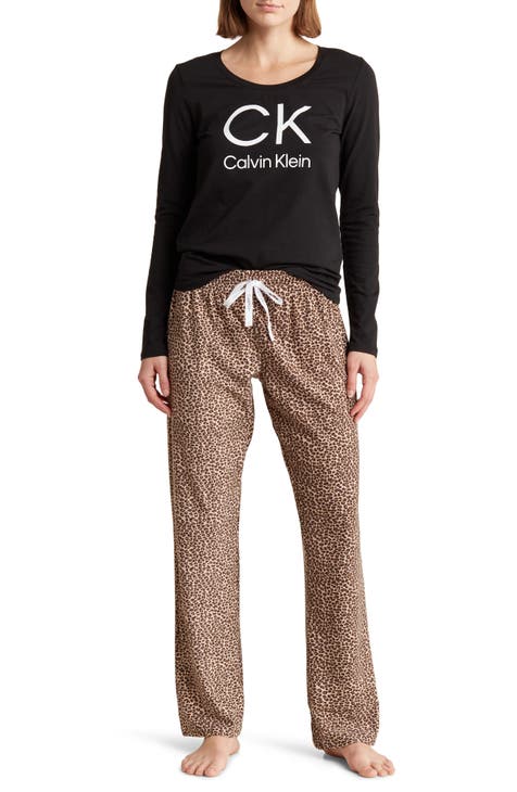Calvin Klein Ladies 2 Piece Pajama Set Size Large