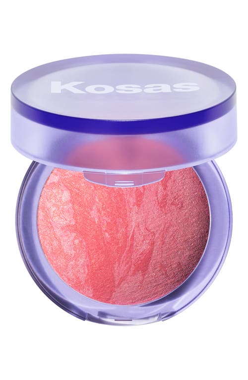 Kosas Blush Is Life Baked Talc-free Dimensional + Brightening Blush Hype 0.16 / 4.5 G In Hype