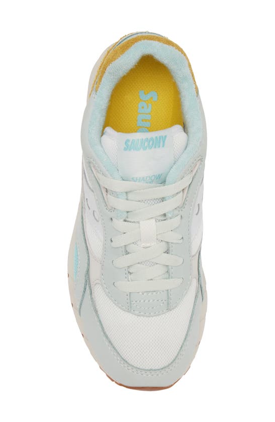 Saucony Shadow 6000 Essential Sneaker In Turquoise/ Yellow