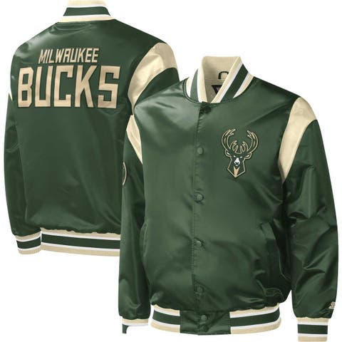 Varsity Starter Lead Off New York Jets Green and Gray Satin Jacket - Jackets  Expert