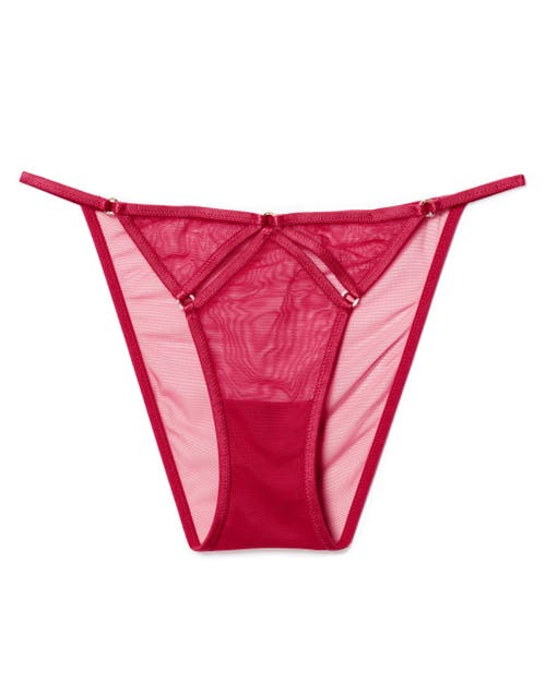 Shop Adore Me Rayna Brazilian Panties In Dark Pink