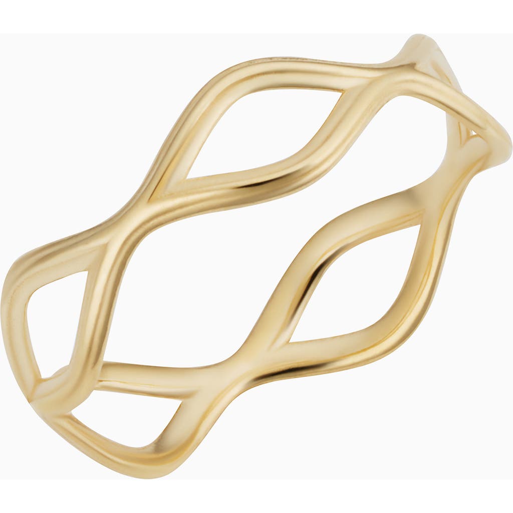 Oradina 14k Gold Forever Yours Stack Ring In Yellow Gold