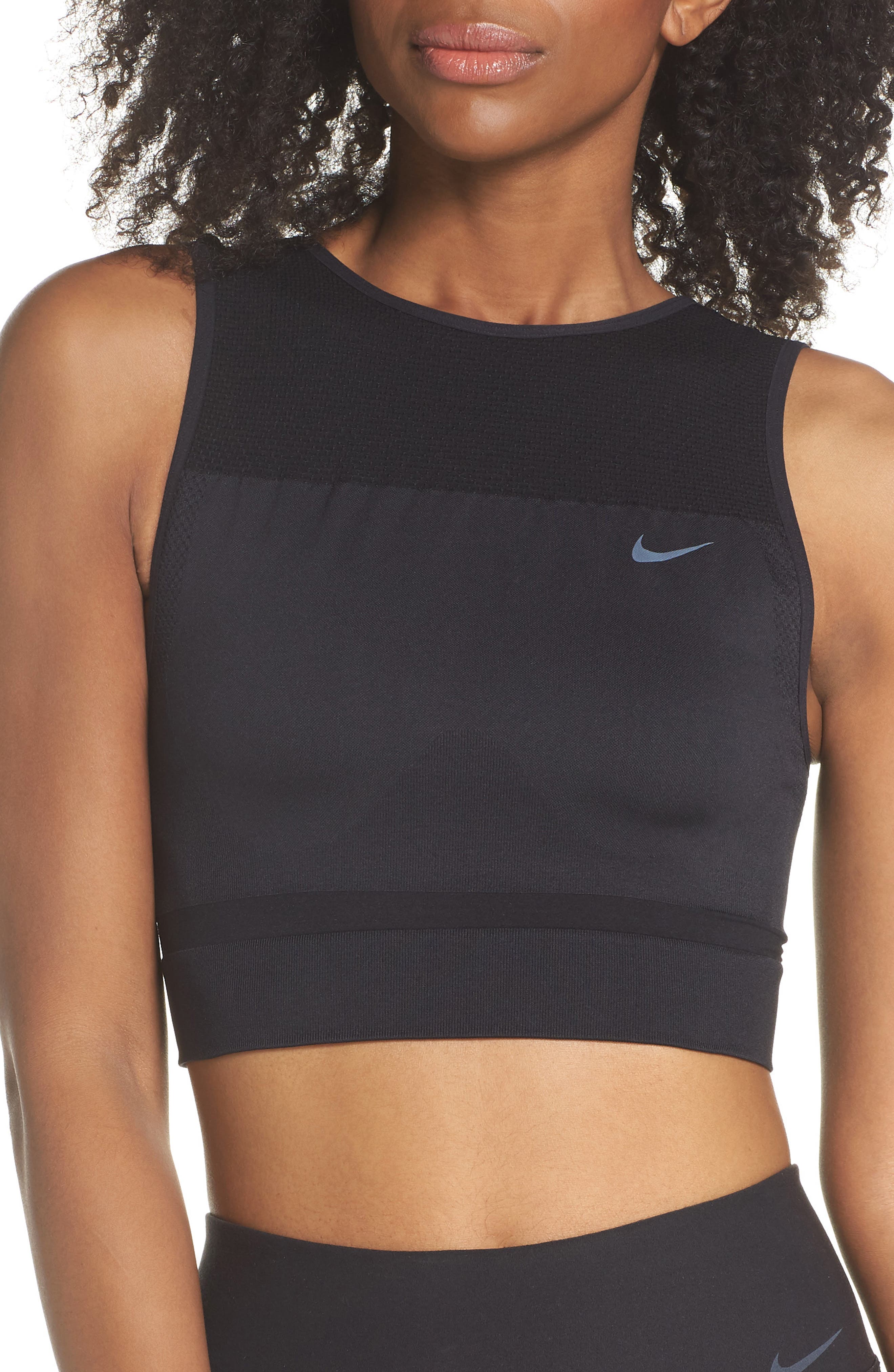 nike dry cropped training tank top