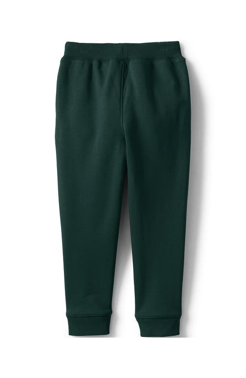 Shop Lands' End School Uniform Kids Jogger Sweatpants In Evergreen