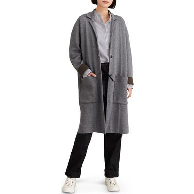 Alex Mill Hall Wool Blend Sweater Coat, Grey