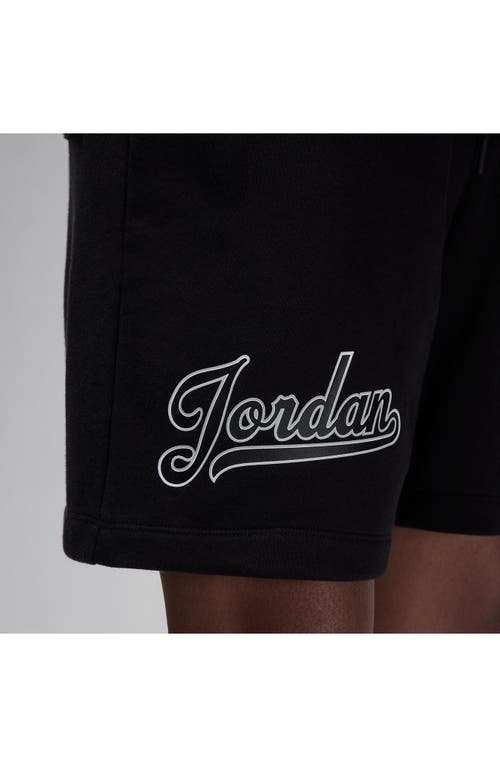 Shop Jordan Mvp Sweat Shorts In Black/white