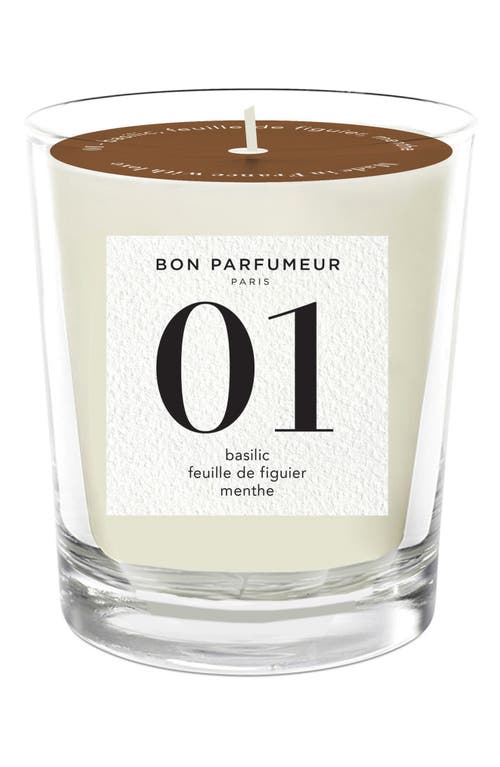 Bon Parfumeur Candle 01 Basil, Fig Leaves & Mint Scented Candle at Nordstrom, Size 6.3 Oz