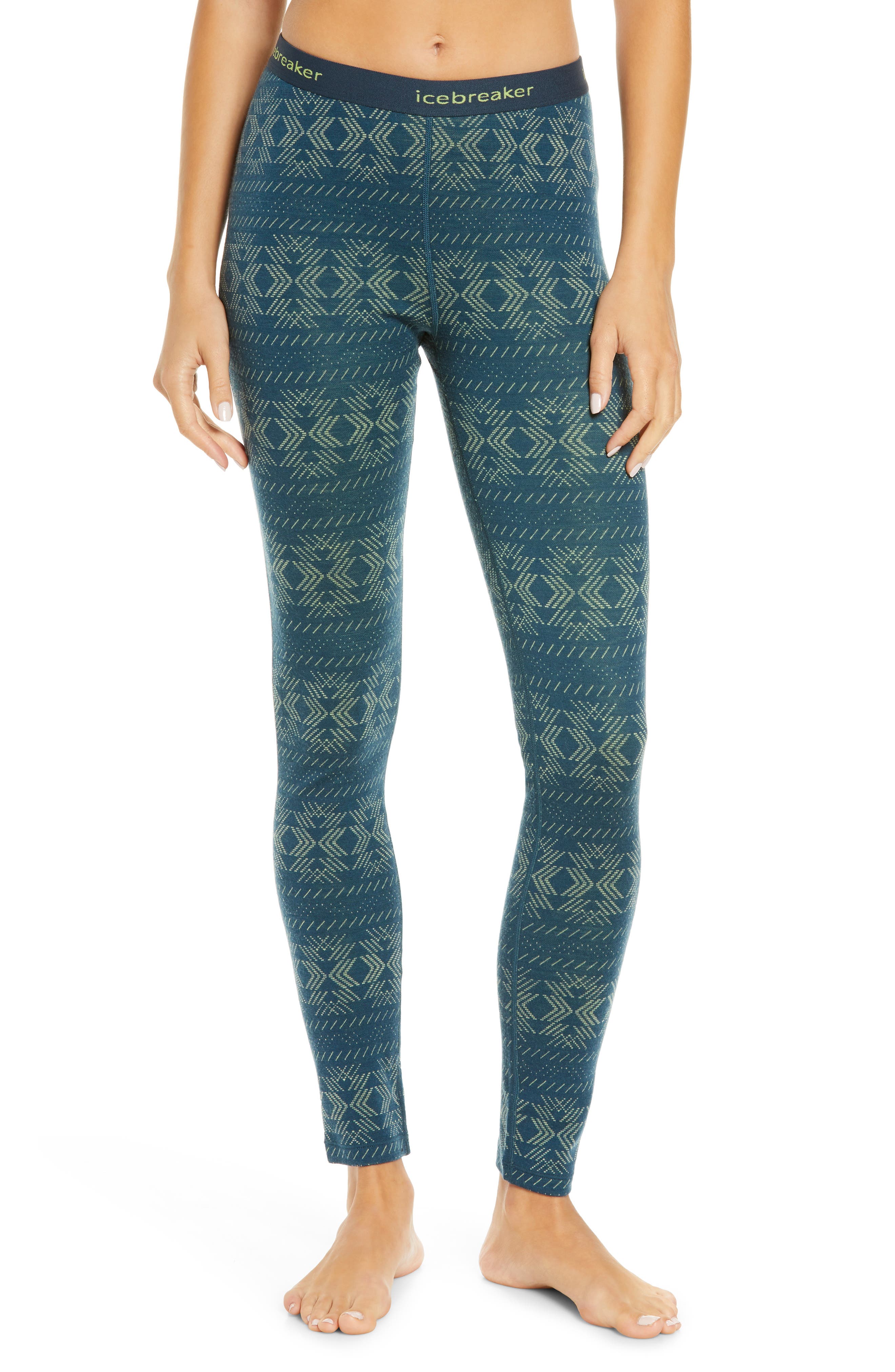 Icebreaker Merino Women/'s 150 Zone Leggings Black//Mineral X-Small