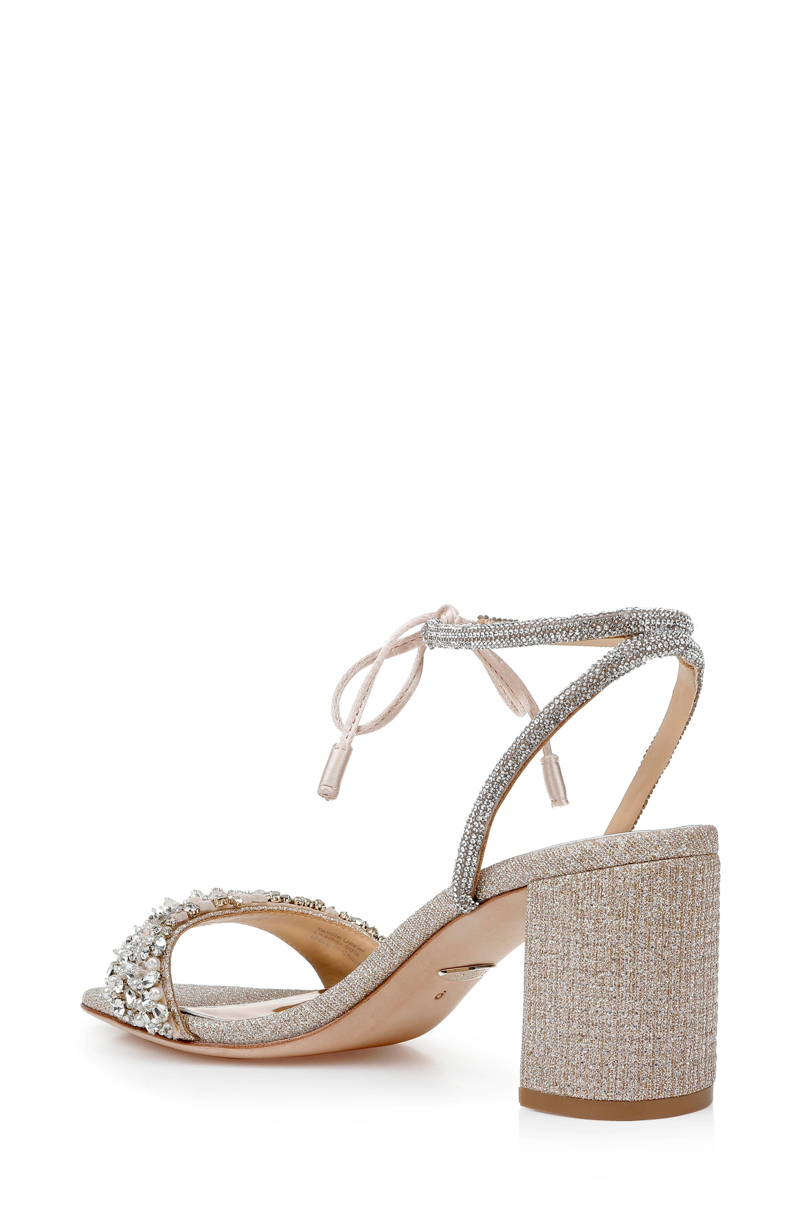badgley mischka seina ankle strap sandal