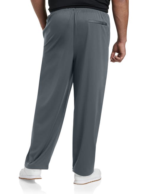 REEBOK REEBOK PERFORMANCE DOUBLE-KNIT OPEN-HEM PANTS 