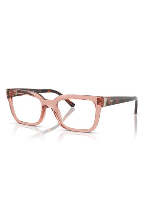 Vogue 52mm Pillow Optical Glasses In Pink