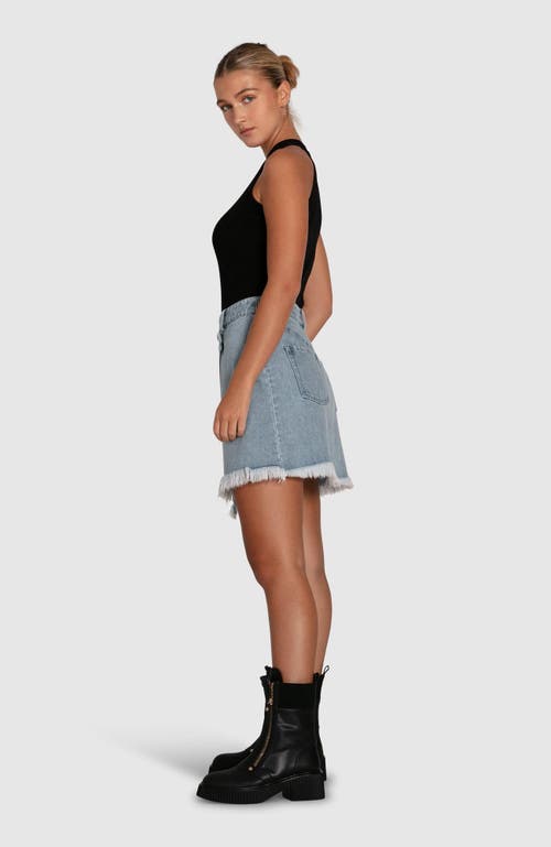 Belle & Bloom Dance With Me Denim Mini Skirt In Stonewash