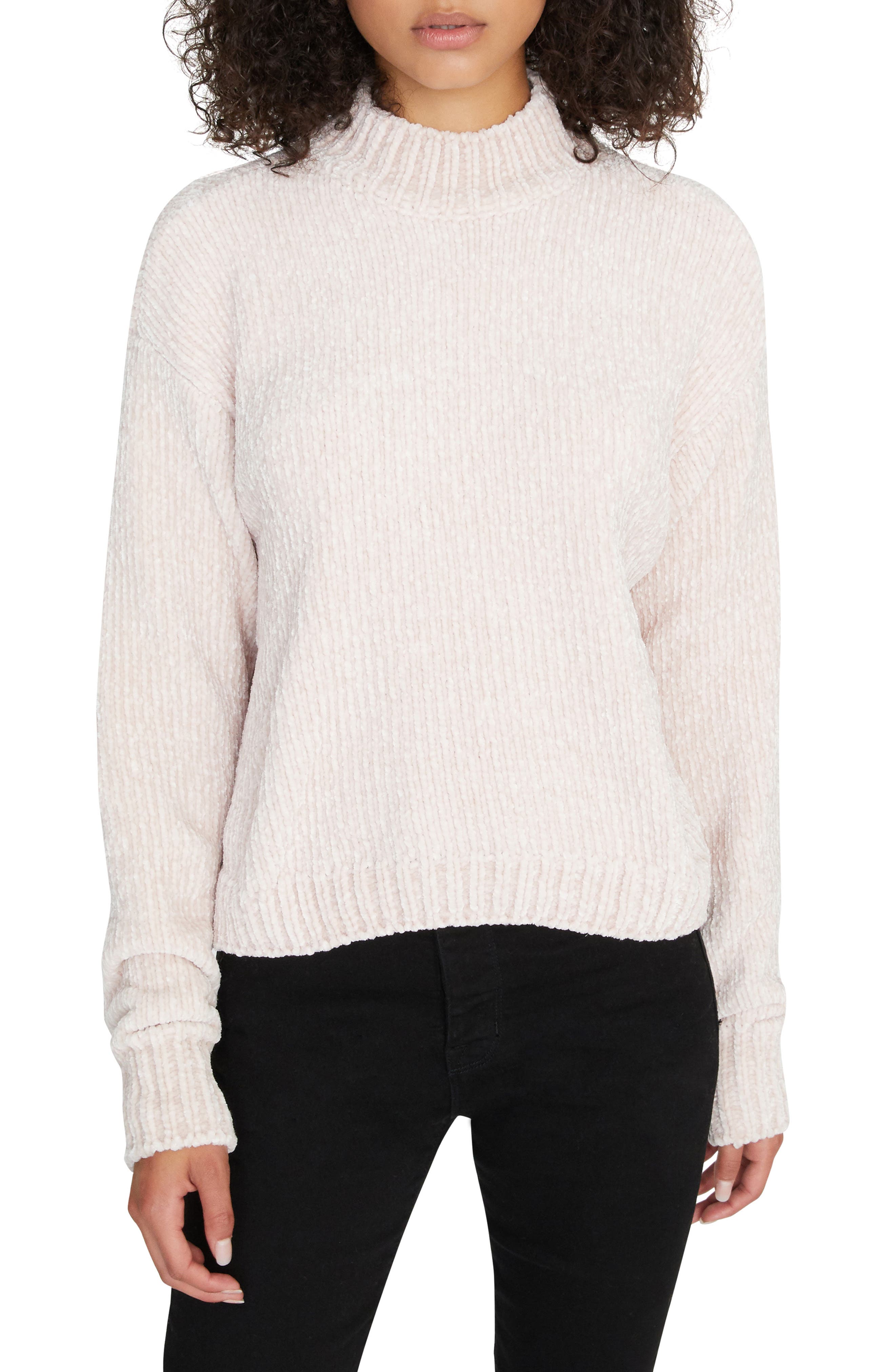 sanctuary chenille mock neck sweater