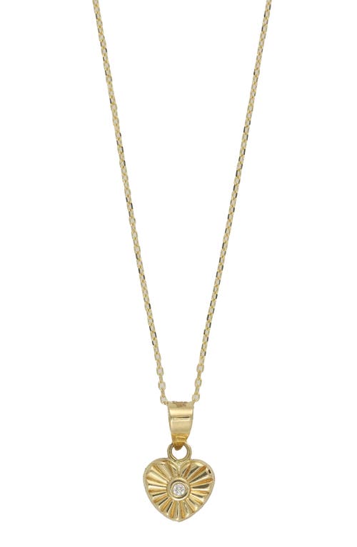BLC Icon Diamond Heart Pendant Necklace in 18K Yellow Gold