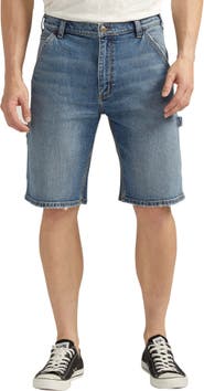 Relaxed Fit Denim Painter Shorts
