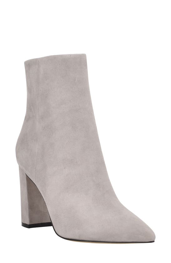 Marc Fisher Ltd Ulani Pointy Toe Bootie In Grigio Suede