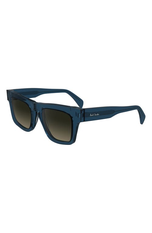 Paul Smith Kramer 51mm Rectangular Sunglasses In Blue