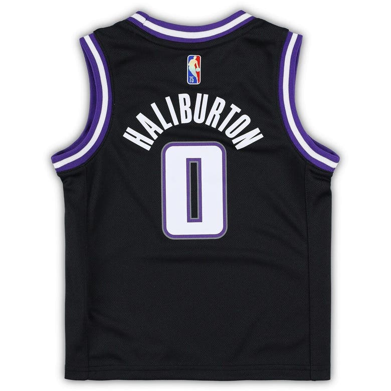 Nike Kids' Preschool Tyrese Haliburton Black Sacramento Kings 2021/22