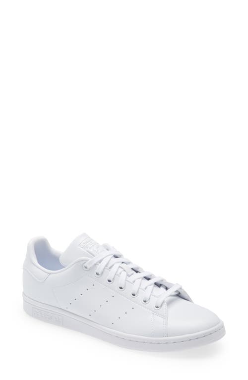adidas Stan Smith Low Top Sneaker in White/White at Nordstrom, Size 5