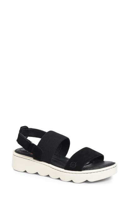 Click to view more detailed imagery on our partner's website Born B?rn Patriotic Slingback Sandal In Black Suede