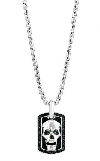 EFFY Men's Sterling Silver Spinel Lock Pendant Necklace, Nordstromrack in  2023
