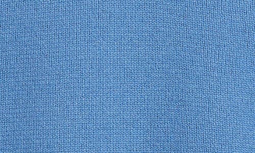 Mizzen + Main Mizzen+main Hillcrest Quarter Zip Pullover Sweater In Denim Blue Solid