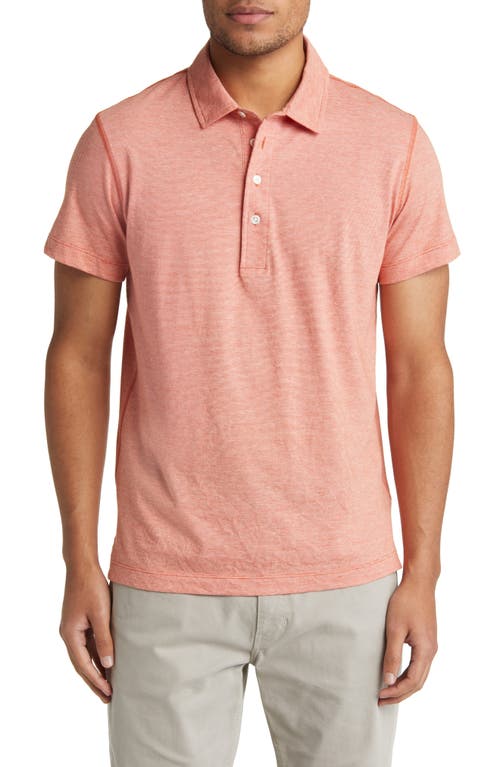 Pensacola Organic Cotton Polo in Burnt Red