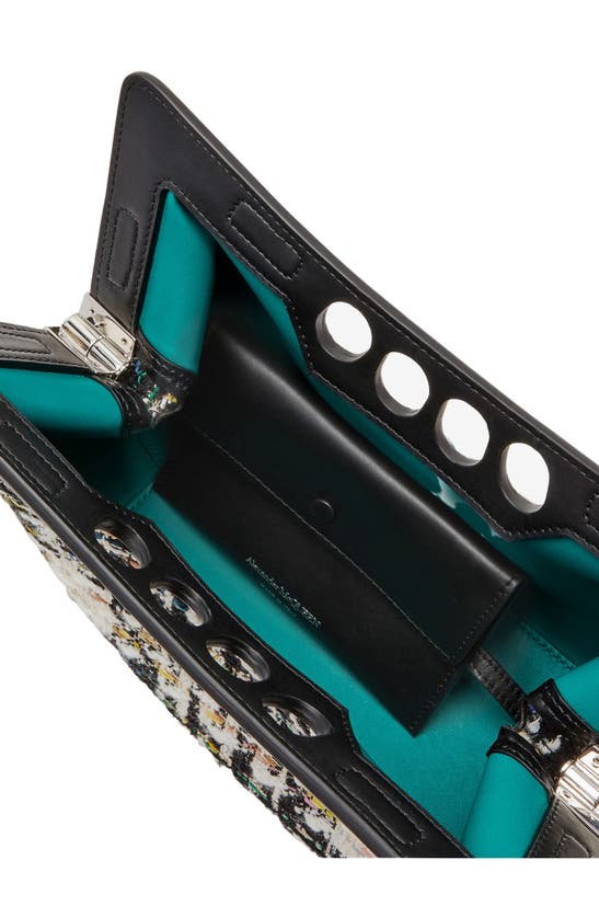 ALEXANDER MCQUEEN SMALL THE PEAK TWEED SHOULDER BAG