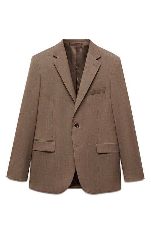 Shop Mango Slim Fit Stretch Sport Coat In Beige