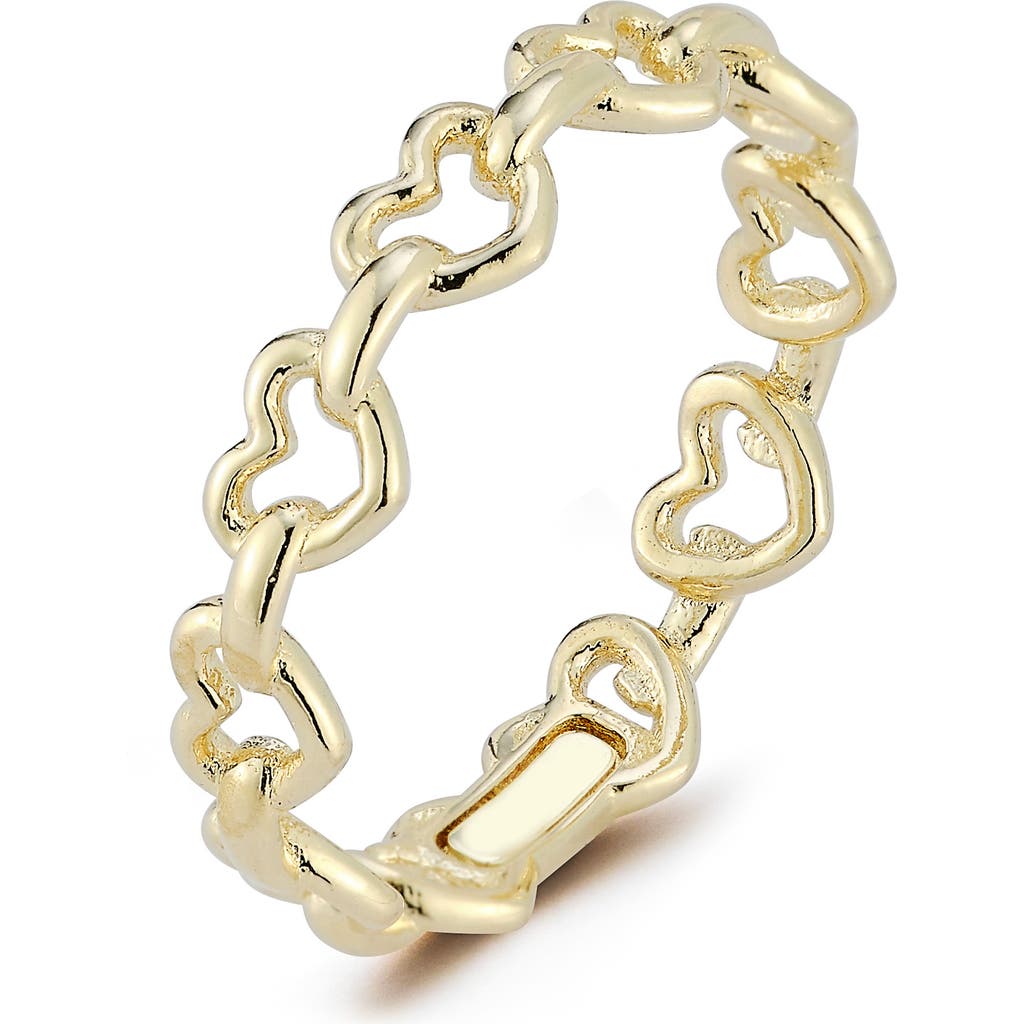 Shop Ember Fine Jewelry Heart Link Ring In Gold