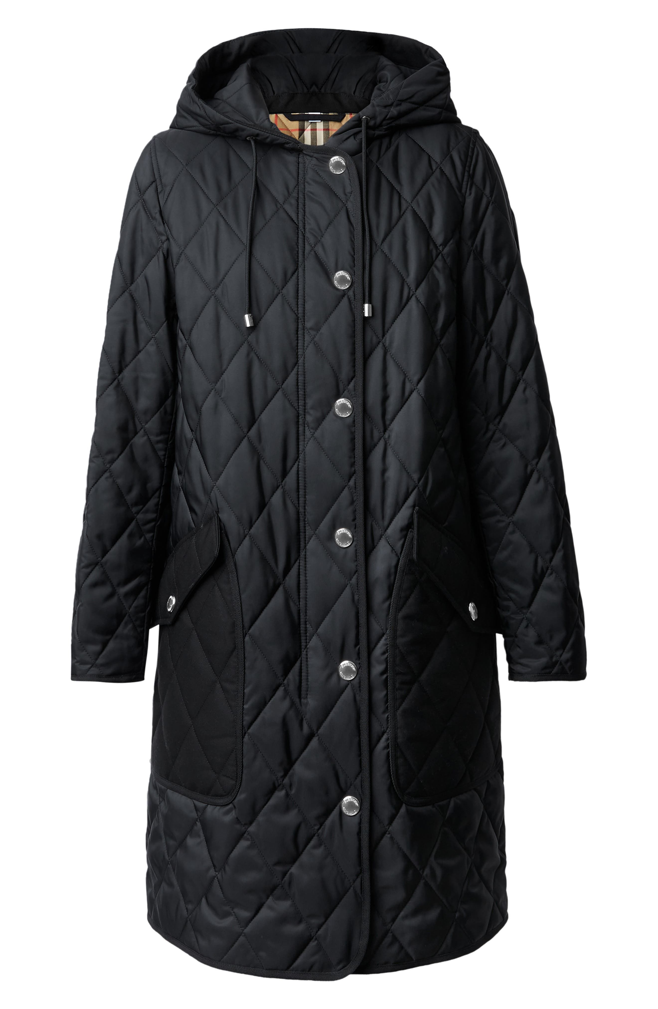burberry quilted jacket with hoodie
