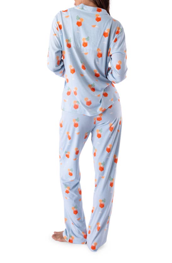 Shop Pj Salvage Print Pajamas In Powder Blue