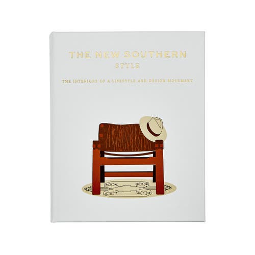 Graphic Image The New Southern Style The Interiors of a Lifestyle and Design Movement Leather Coffee Table Book in Ivory 