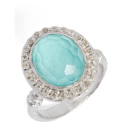 Armenta New World Diamond & Turquoise Ring