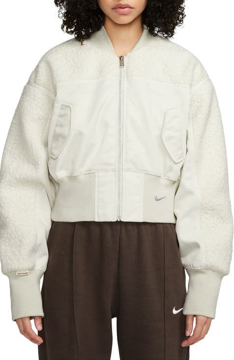 Sportswear Collection High Pile Fleece Bomber Jacket